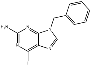 2-AMINO-9-BENZYL-6-IODOPURINE, 553645-21-9, 结构式