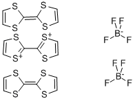 TRIS(TETRATHIAFULVALENE) BIS(TETRAFLUOROBORATE) COMPLEX|双四氟硼酸三(四噻戊烯)
