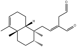 2-[(E)-2-[(1S,2R,4aS,8aR)-1,2,3,4,4a,7,8,8a-Octahydro-1,2,4a,5-tetramethylnaphthalen-1-yl]ethylidene]butanedial Struktur