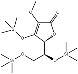 L-Ascorbic acid, 2-O-methyl-3,5,6-tris-O-(trimethylsilyl)- Struktur