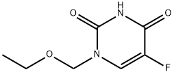 1-ethoxymethyl-5-fluorouracil Struktur