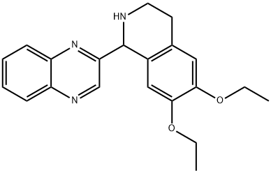 Quinoxaline, 2-(6,7-diethoxy-1,2,3,4-tetrahydro-1-isoquinolinyl)- (9CI) Struktur