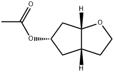 2H-Cyclopenta[b]furan-5-ol,hexahydro-,acetate,(3aR,5S,6aS)-(9CI) Struktur