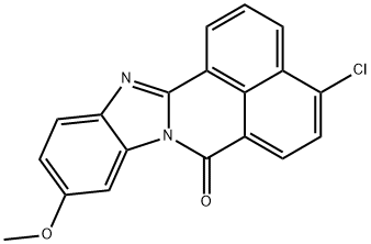 3-Chloro-10-methoxy-7H-benzimidazo[2,1-a]benz[de]isoquinolin-7-one 结构式