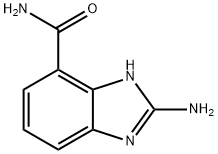1H-Benzimidazole-4-carboxamide,2-amino-(9CI) Struktur