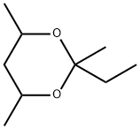 2-ethyl-2,4,6-trimethyl-1,3-dioxane Struktur