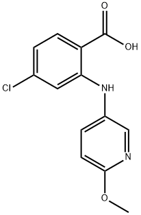 4-Chloro-2-[(6-methoxy-3-pyridinyl)amino] benzoic acid|4-氯-2-[(6-甲氧基-3-吡啶基)氨基]苯甲酸