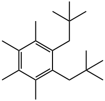Benzene, 1,2-bis(2,2-dimethylpropyl)-3,4,5,6-tetramethyl- Struktur