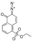 ethyl 6-diazo-5,6-dihydro-5-oxonaphthalene-1-sulphonate Struktur