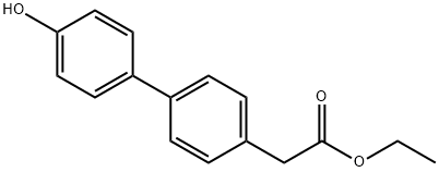 [1,1'-BIPHENYL]-4-ACETIC ACID,4'-HYDROXY-ETHYL ESTER Struktur