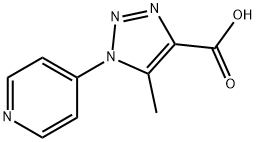 5-Methyl-1-(pyridin-4-yl)-1H-1,2,3-triazole-4-carboxylic acid Struktur