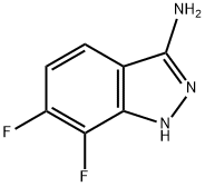 6,7-difluoro-1H-Indazol-3-amine Struktur