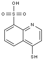 8-Quinolinesulfonic  acid,  4-mercapto- Struktur