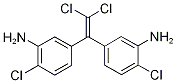 {5-[1-(3-amino-4-chlorophenyl)-2,2-dichlorovinyl]-2-chlorophenyl}amine Struktur