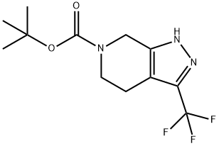 TERT-BUTYL 3-(TRIFLUOROMETHYL)-1,4,5,7-TETRAHYDRO-6H-PYRAZOLO[3,4-C]PYRIDINE-6-CARBOXYLATE|3-(三氟甲基)-4,5-二氢-1H-吡唑并[3,4-C]吡啶-6(7H)-羧酸叔丁酯