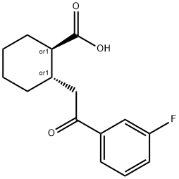 TRANS-2-[2-(3-フルオロフェニル)-2-オキソエチル]シクロヘキサン-1-カルボン酸 price.