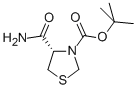 (S)-TERT-BUTYL 4-CARBAMOYLTHIAZOLIDINE-3-CARBOXYLATE Structure