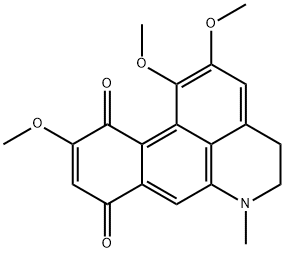 4H-Dibenzo[de,g]quinoline-8,11-dione, 5,6-dihydro-1,2,10-trimethoxy-6-methyl- Struktur