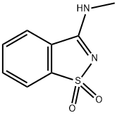 3-(甲氨基)-1,2-苯并噻唑-1,1-二酮, 7677-47-6, 结构式