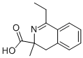 3-Isoquinolinecarboxylicacid,1-ethyl-3,4-dihydro-3-methyl-(9CI) Struktur
