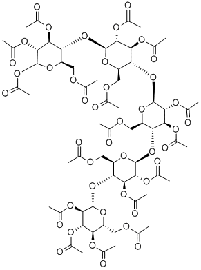 D-CELLOPENTOSE HEPTADECAACETATE D-十七乙酰基纤维五糖 结构式