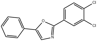 2-(3,4-DICHLOROPHENYL)-5-PHENYLOXAZOLE, 84282-08-6, 结构式