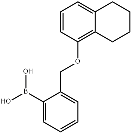 2-((1',2',3',4'-TETRAHYDRO-5-NAPHTHYLOX&|2-[(1',2',3',4'-四氢-5-萘氧基)甲基]苯基硼酸