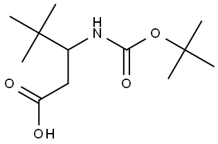 3-N-Boc-amino-4,4-dimethyl pentanoic acid Structure