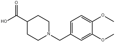 1-(3,4-Dimethoxy-benzyl)-piperidine-4-carboxylic acid Structure