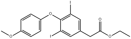 ethyl 3,5-diiodo-4-(4-methoxyphenoxy)phenylacetate