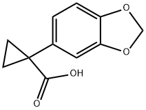 1-(1,3-BENZODIOXOL-5-YL)CYCLOPROPANECARBOXYLIC ACID Struktur
