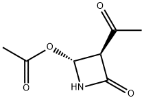 2-Azetidinone, 3-acetyl-4-(acetyloxy)-, (3S-trans)- (9CI) Structure