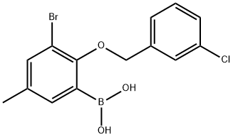 3-BROMO-2-(3'-CHLOROBENZYLOXY)-5-METHYL&|3-溴-2-(3'-氯苄氧基)-5-甲基苯基硼酸