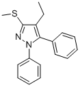 1,5-DIPHENYL-4-ETHYL-3-METHYLTHIO-1H-PYRAZOLE Structure