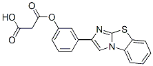 マロン酸水素1-[3-[イミダゾ[2,1-b]ベンゾチアゾール-2-イル]フェニル] 化学構造式