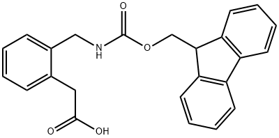 2-[(FMOC-氨基)甲基]苯乙酸, 882847-15-6, 结构式