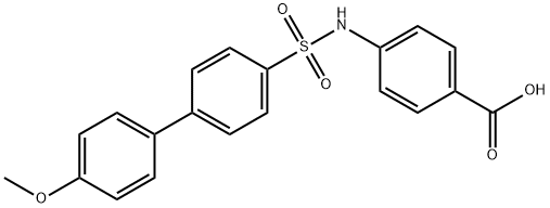 4-(4'-Methoxy-4-biphenylylsulfonylaMino)benzoic acid, 96% Struktur