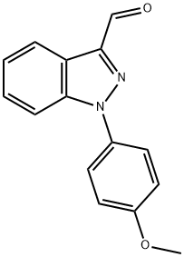 1-(4-Methoxy-phenyl)-1H-indazole-3-carbaldehyde Structure
