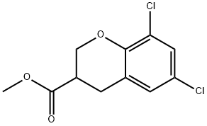6,8-Dichloro-chroman-3-carboxylic acid methyl ester Structure