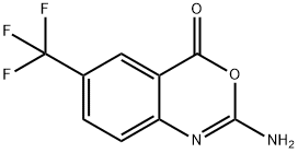 2-Amino-6-(trifluoromethyl)-4H-benzo[d][1,3]oxazin-4-one Structure