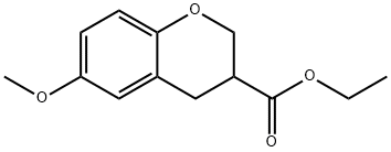 6-Methoxy-chroman-3-carboxylic acid ethyl ester Structure