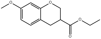 7-Methoxy-chroman-3-carboxylic acid ethyl ester Structure