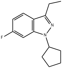 1-Cyclopentyl-3-ethyl-6-fluoro-1H-indazole Structure