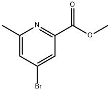 4-溴-6-甲基吡啶甲酸甲酯, 886372-49-2, 结构式