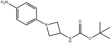 N-[1-(4-氨基苯基)氮杂环丁烷-3-基]氨基甲酸叔丁酯, 889948-10-1, 结构式
