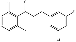 3-(3-CHLORO-5-FLUOROPHENYL)-2',6'-DIMETHYLPROPIOPHENONE|