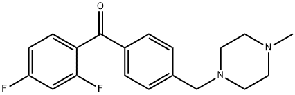 2,4-DIFLUORO-4'-(4-METHYLPIPERAZINOMETHYL) BENZOPHENONE|