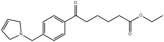 ETHYL 6-OXO-6-[4-(3-PYRROLINOMETHYL)PHENYL]HEXANOATE Struktur