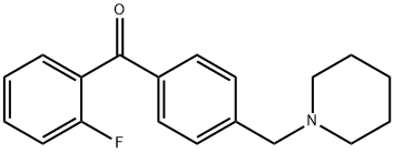 2-FLUORO-4'-PIPERIDINOMETHYL BENZOPHENONE|(2-氟苯基)(4-(哌啶-1-基甲基)苯基)甲酮