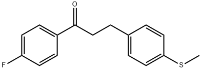 4'-FLUORO-3-(4-THIOMETHYLPHENYL)PROPIOPHENONE Struktur